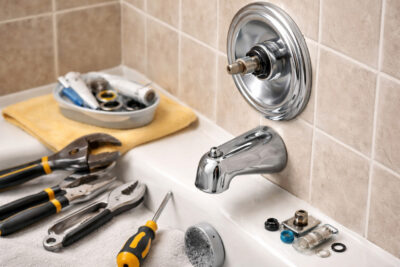 How to repair a leaky tub faucet?