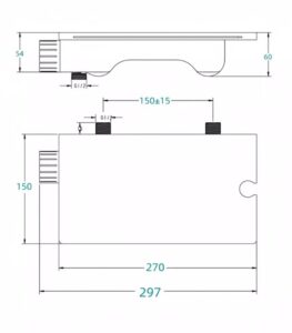Torneira para banheira de parede - Torneira de latão com cascata e chuveiro 7 Wall Mount Tub Faucet