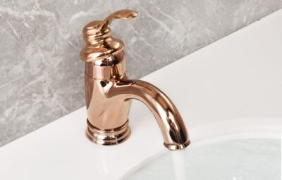 Antique Bathroom Sink Faucets Single Handle Brass Tap X2