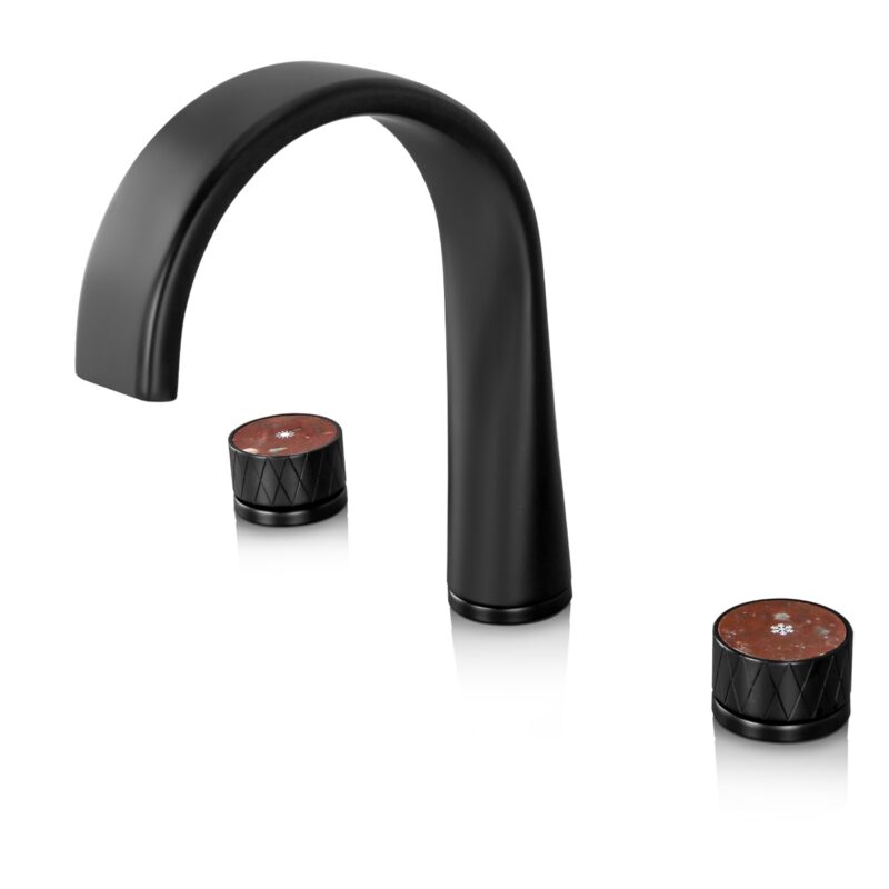 Bathroom Faucet Widespread Color-Changing LED Waterfall Tap