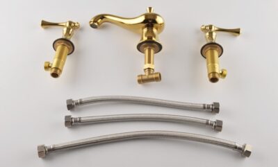Bathroom Widespread Faucets Antique 2 Handle 3 hole Tap X5