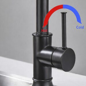 Black Touchless Kitchen Faucet with Pull down Tap Sprayer X2