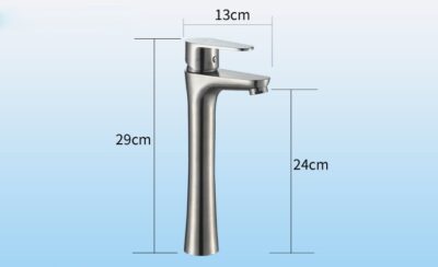 Black Vessel Sink Faucet Stainless Steel Basin Tap X1