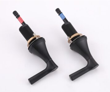 Black Widespread Bathroom Faucet 2 Handle 3 hole Tap X3