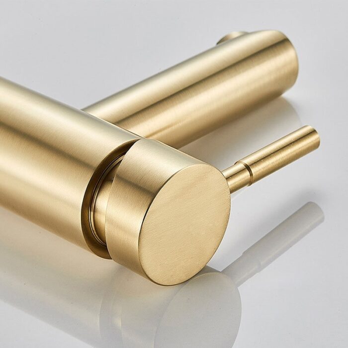 Brushed Gold Bathroom Faucet