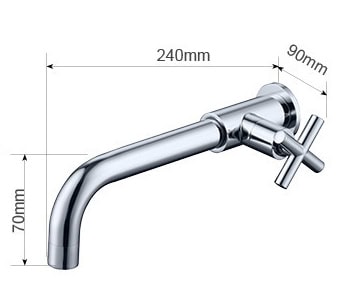 Cross handle Vessel Sink Tap X4