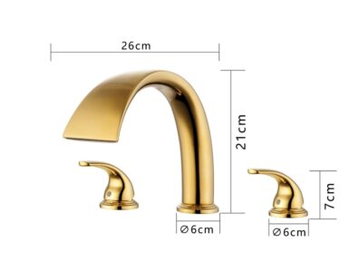 Luxury gold kitchen faucet with modern design and high durability.