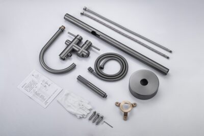 Floor Mount Tub Faucet with Showerhead Bathtub Tap X6