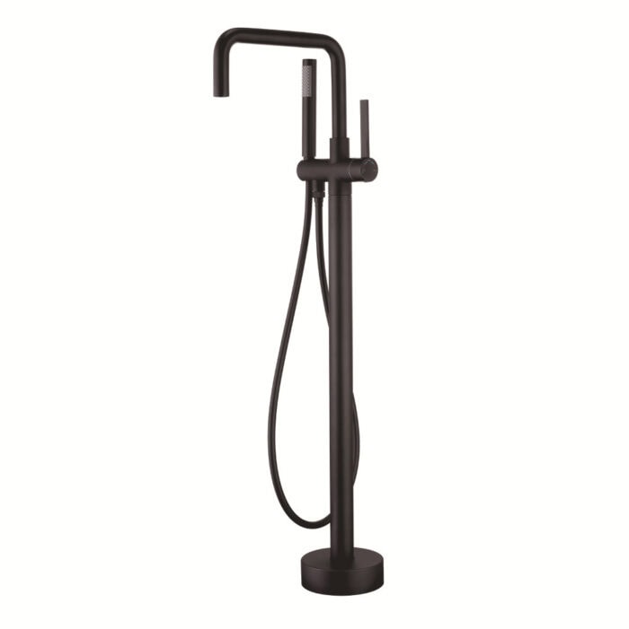 Freestanding Faucet with Showerhead, Brass Bathtub Tap