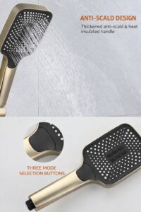 Hand Held Shower and Showerhead Combo 3 Mode Shower Head X5