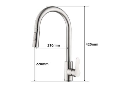Kitchen Faucet Pull Out Sprayer with Swivel Spout X7