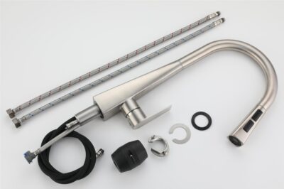 Kitchen Faucet with Pull Down Sprayer 304 Stainless Steel X2
