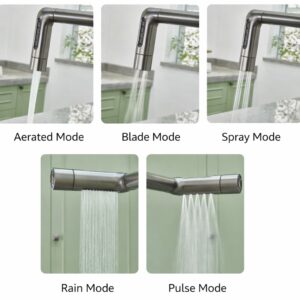Kitchen Faucet with Pull Out Spray 5 Mode Sink Tap X3