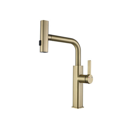 Kitchen Faucet with Pull Out Sprayer Rainfall Sink Tap