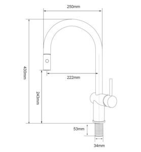 Kitchen Faucets with Pull Down Sprayer X5