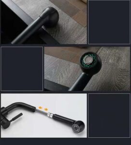 Kitchen Faucets with Pull out Spray Black Sink Tap X2