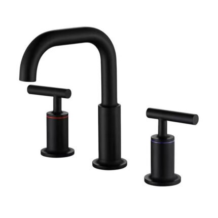 Lavatory Faucets Widespread 3-Hole Double Handle Basin Tap