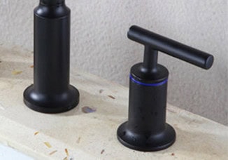 Lavatory Faucets Widespread 3 Hole Double Handle Basin Tap X2