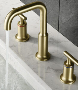 Lavatory Faucets Widespread 3 Hole Double Handle Basin Tap X3