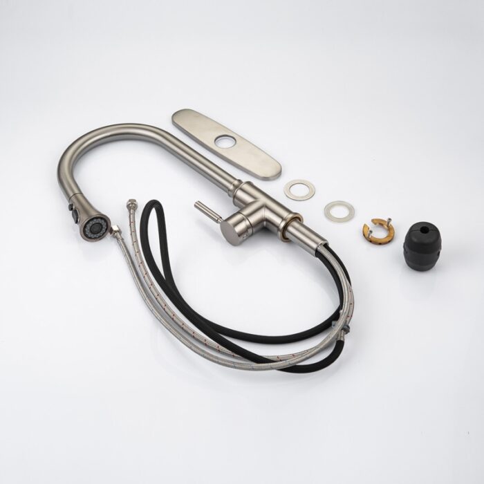 Pull Down Faucets Hot and Cold Brass Kitchen Sink Tap