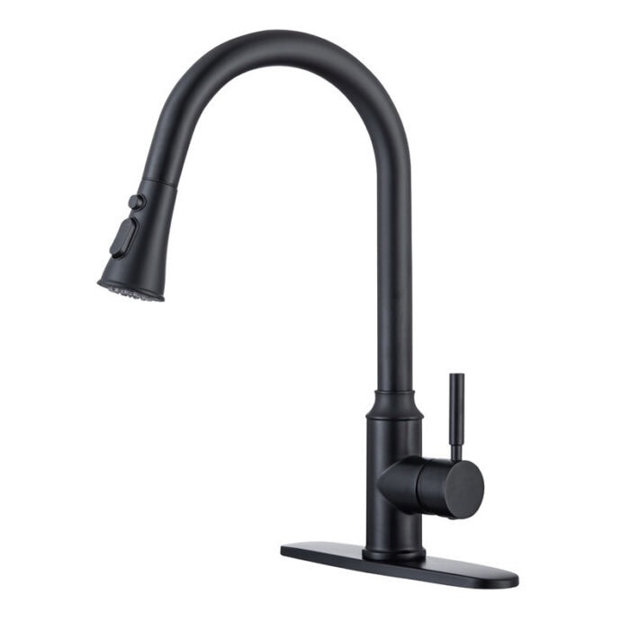 Pull Down Faucets Hot and Cold Brass Kitchen Sink Tap