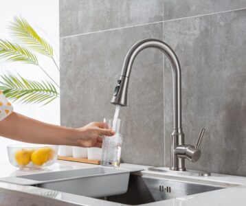 Pull Down Faucets Hot and Cold Brass Kitchen Sink Tap X1
