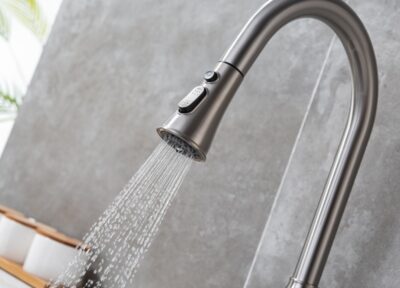 Pull Down Faucets Hot and Cold Brass Kitchen Sink Tap X4