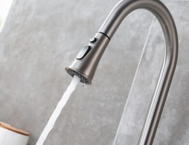 Pull Down Faucets Hot and Cold Brass Kitchen Sink Tap X5