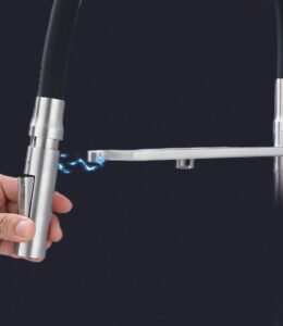 Pull Down Kitchen Faucet with Sprayer Silicone Body X2