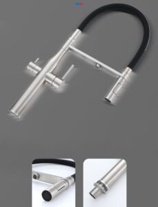Pull Down Kitchen Faucet with Sprayer Silicone Body X3