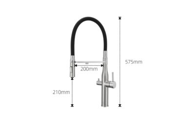 Pull Down Kitchen Faucet with Sprayer Silicone Body X5