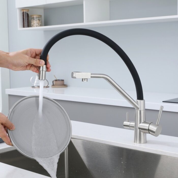 Pull Down Sprayer Kitchen Faucet Drinking Water Tap