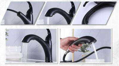 Pull Out Kitchen Faucets Stainless Steel Sink Tap X1