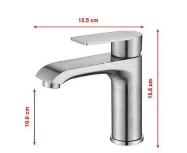Brushed nickel kitchen faucet with modern design and durable build.