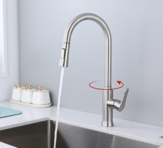 Single Handle Kitchen Faucet with Pull out Sprayer X2