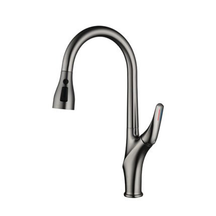 Single Handle Pull Down Kitchen Faucet with Sprayer