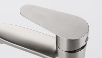 Single Hole Bathroom Faucet Brushed Nickel Sink Tap X4