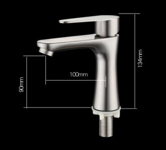 Single Hole Faucet Single Handle Bathroom Sink Tap X6