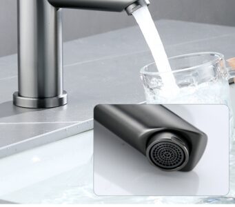Single Hole Faucets for Bathroom Sink Black Basin Tap X2