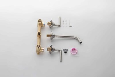 Wall Mounted Faucet Bathroom Widespread Basin Mixer Tap X5