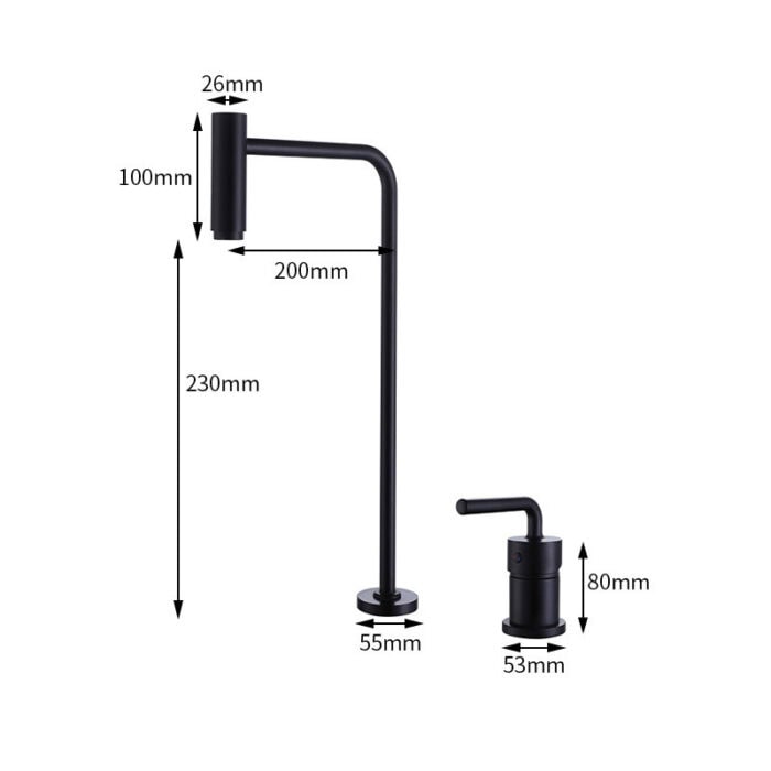 Widespread Basin Mixer Tap