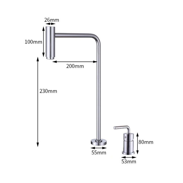 Widespread Basin Mixer Tap
