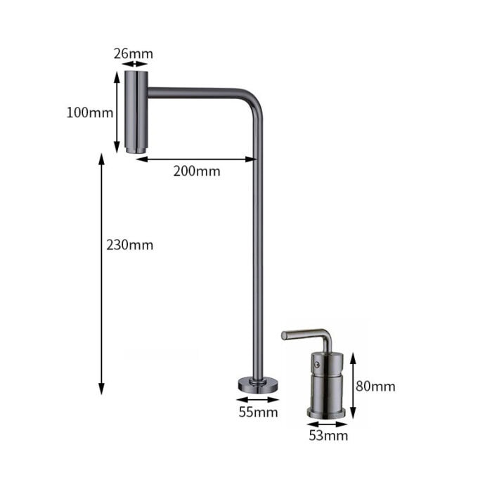 Widespread Basin Mixer Tap