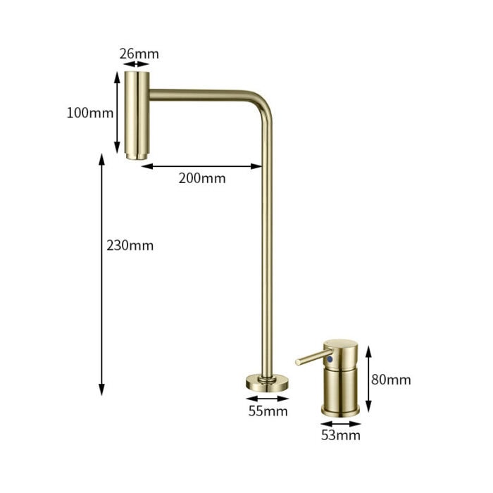 Widespread Basin Mixer Tap