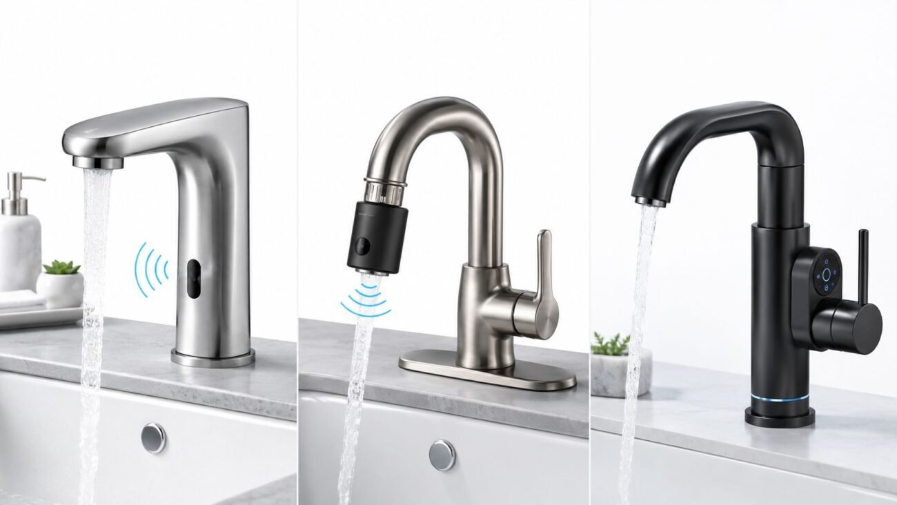 Comparison of built-in sensor faucet retrofit adapter and smart faucet control systems